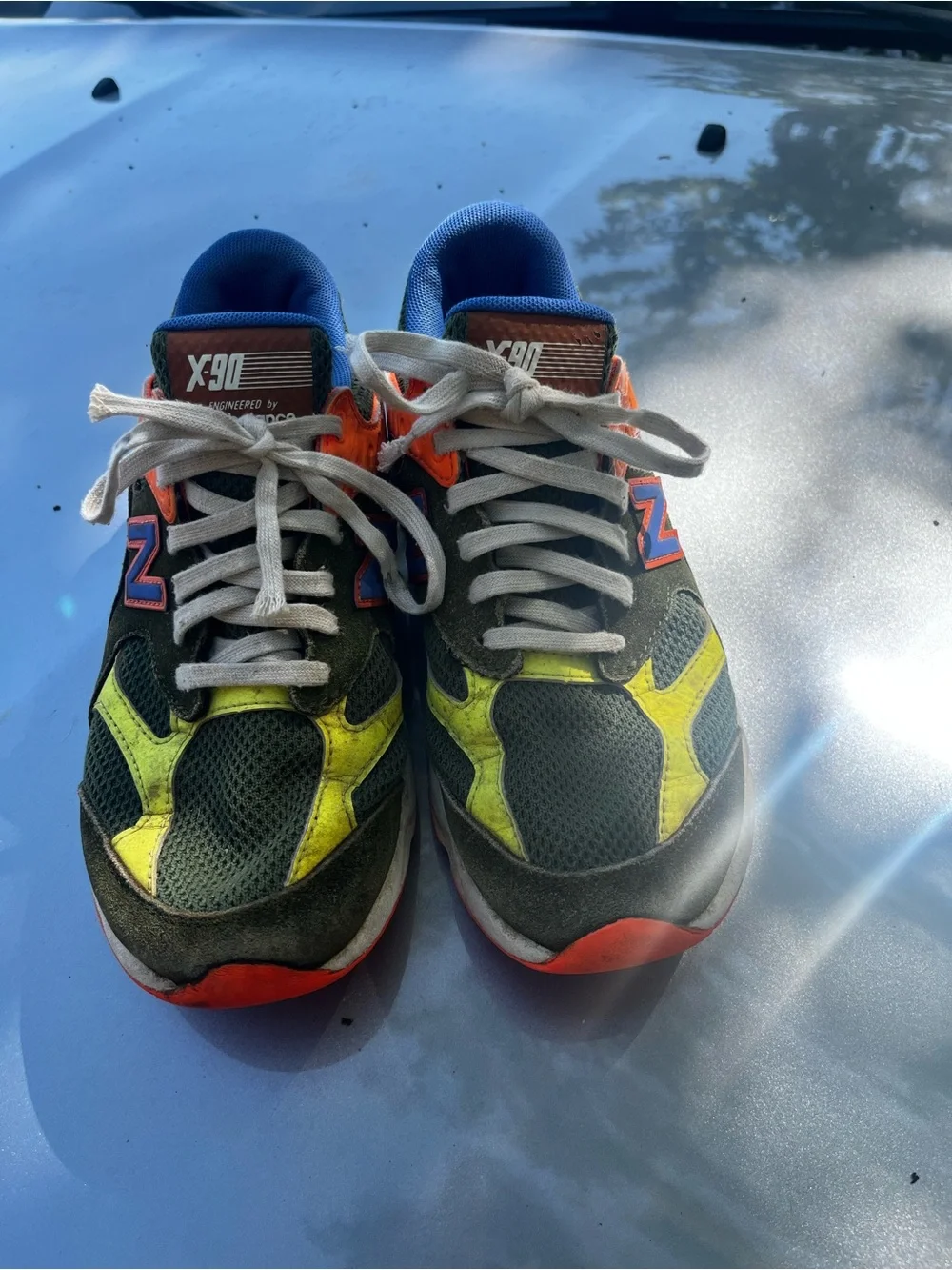 New Balance Multicolor Sneakers - Blue, Orange, Yellow